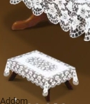 Obrus ażurowy w kwiaty 