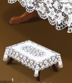 Obrus ażurowy w kwiaty 