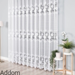 Firany żakardowe w róże