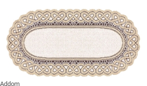 Beżowy bieżnik żakardowy