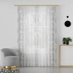 Woal na wzorzyste zasłonki i firany