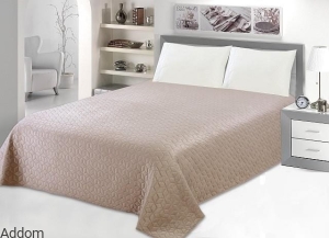 Narzuta dwustronna brązowa