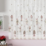 Firanki kolorowe z woalu dla dzieci