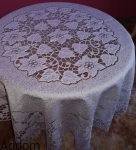 Okrągłe obrusy w kwiaty