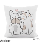 Poszewki dekoracyjne piesek i kotek