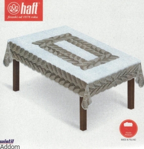 Obrusy w listki żakard 