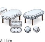 Obrus żakardowy owal