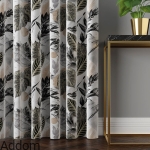 Materiał na zasłony zaciemniające w liście 