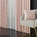 Aksamit ze srebrnym deseniem