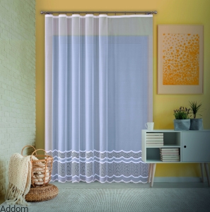 Żakardy uszyte do salonu