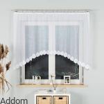 Firanki z wzorkiem po łuku