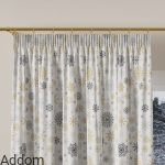 Zasłonki z zimowym wzorem