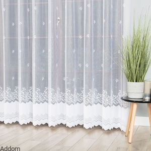 Firany żakard w liście