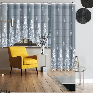 Firany żakardowe z falą lub proste