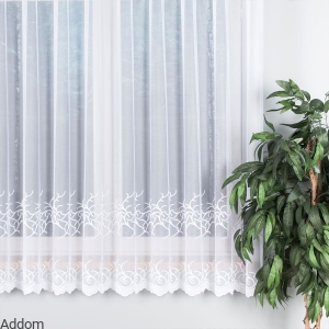 Przejrzyste firany żakardowe