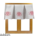 Zazdrostki lniane z koronką