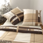 Pościel w kratkę z satyny bawełnianej