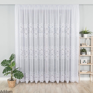 Firany żakardowe stylowe pasy