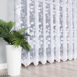 Firanki żakard w róże