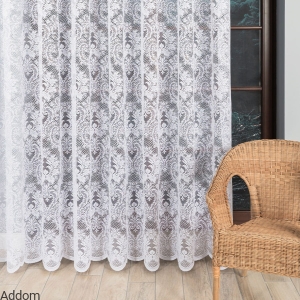 Eleganckie firany z pałacowym wzorem