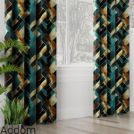 Tkaniny zasłonowe abstrakcyjny wzór