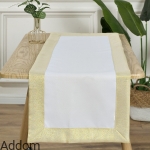 Bieżnik z metalicznym zdobieniem