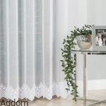 Firany stylowe haftowane dołem