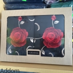 Serwety obiadowe z kolorowym obszyciem