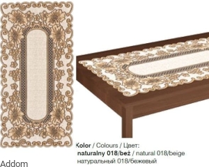 Bieżnik żakardowy kwiaty