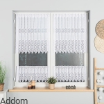 Zazdrostki żakardowe w koła i romby