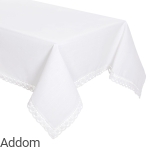 Obrus kwadrat z koronką na szydełku Róże