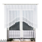 Komplet firan żakardowych z zazdrostką