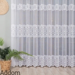 Firany żakardowe w kółeczka