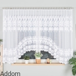 Firanki kwiatowe po łuku