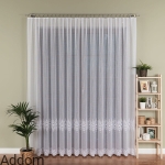 Żakard o wyglądzie szlachetnych firan haftowanych