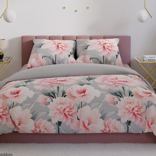 Komplet satynowy bawełniany w duże kwiaty piwonii.jpeg