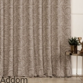 Materiał na zasłony z wypukłym wzorem jasny brąz cappucino.jpeg
