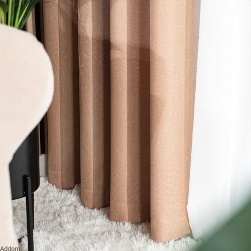 Tkanina o wyraźnej strukturze jodełki ciemny beżowy - jasny brąz.jpeg