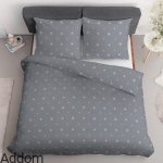 Satyna bawełniana szara