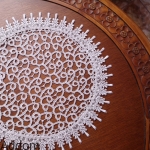 Serwety z ażurowej gipiury