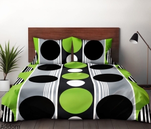 Kolorowa satyna bawełniana w kółeczka