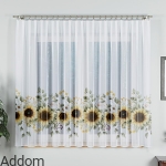 Firany kuchenne w kolorowe słoneczniki