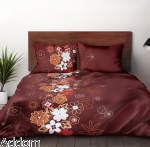 Brązowa satyna bawełniana