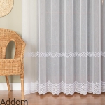 Firany haftowane w zygzaki