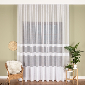 Gęste firany w pasy