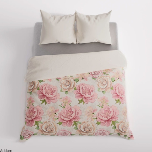 Pościel satyna bawełna w różowe kwiaty.jpeg