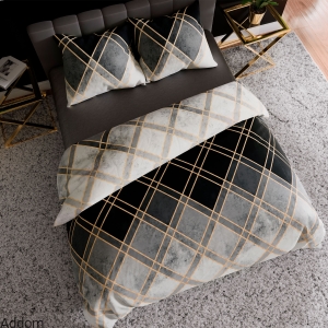 Pościel satynowa w geometryczne wzory 