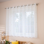 Gotowe firanki w stokrotki