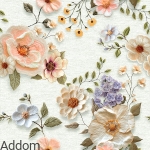 Kwieciste tkaniny dekoracyjne z nadrukiem cyfrowym