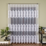 Firany metrażowe żakard w liście